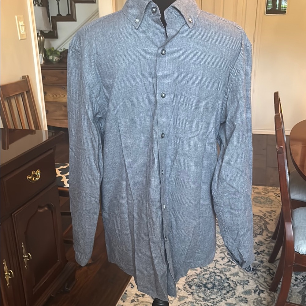 Jos. A. Bank gray plaid Button-Down Shirt